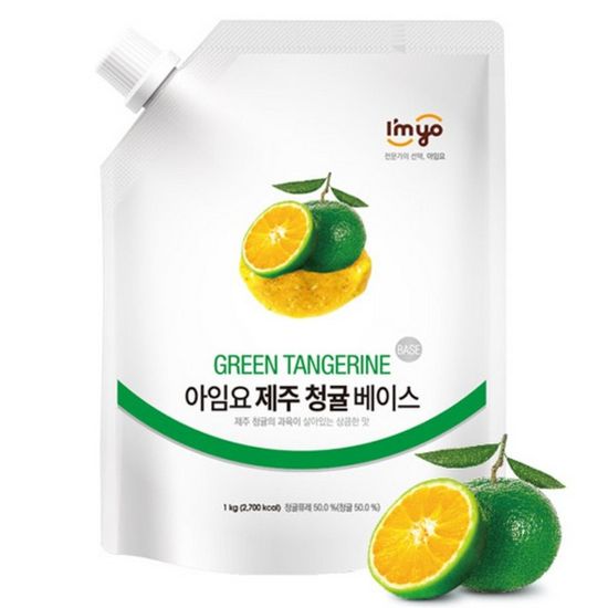 아임요 제주 청귤 베이스 1kg/음료 음료수 사무실간식