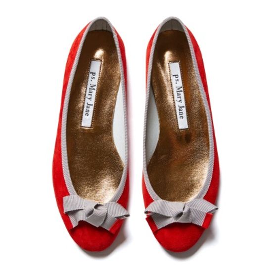 [피에스메리제인]7081 Ann N-Bow (Rose Red+Silver)