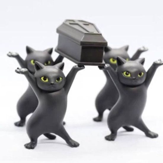 관짝고양이  춤추는 피규어 관짝댄스  관짝 포함