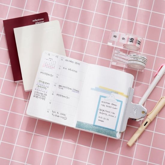 마일스톤 플래너 A6 만년 다이어리 커버 세트