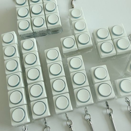 LED 블럭 피젯 키보드 키캡 키링 또각이 딸깍이 토이