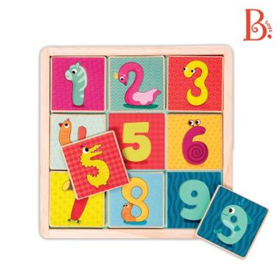[브랜드B] 동물숫자보드판 원목퍼즐