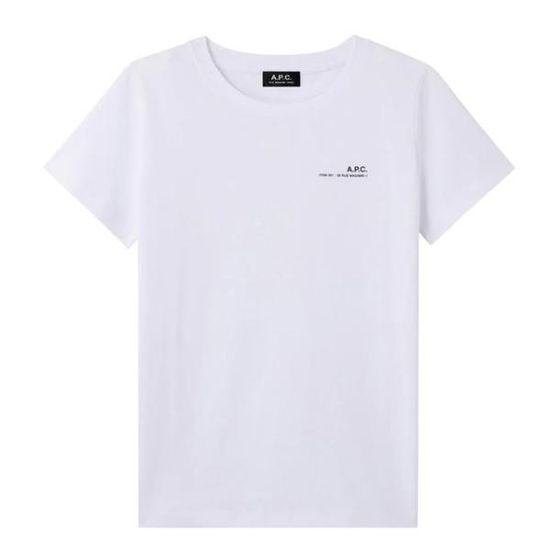 아페쎄 APC 아이템 여성 반팔티 AAB WHITE