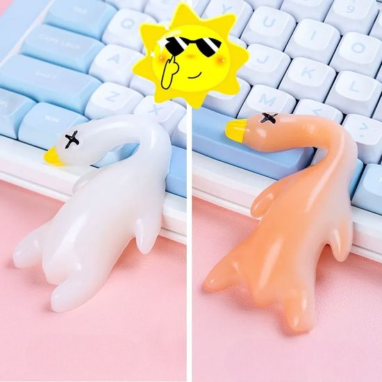 색변화 자외선 UV 특대형 오리 말랑이 타바 스퀴시 볼