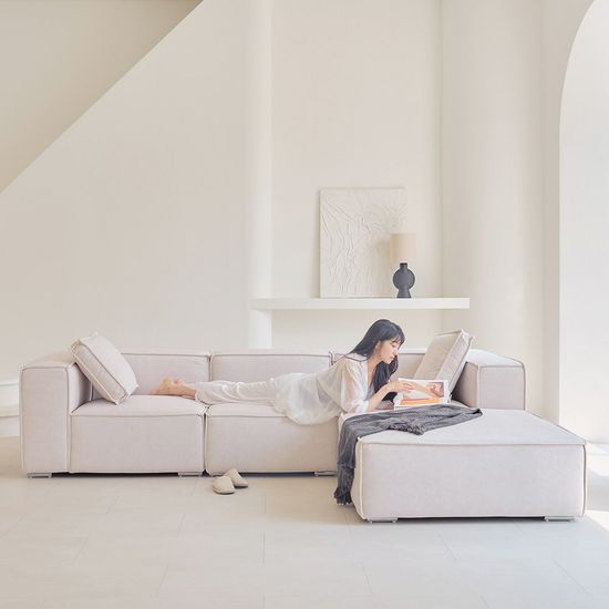 알레 아쿠아텍스 조야 패브릭 모듈 4인용 소파