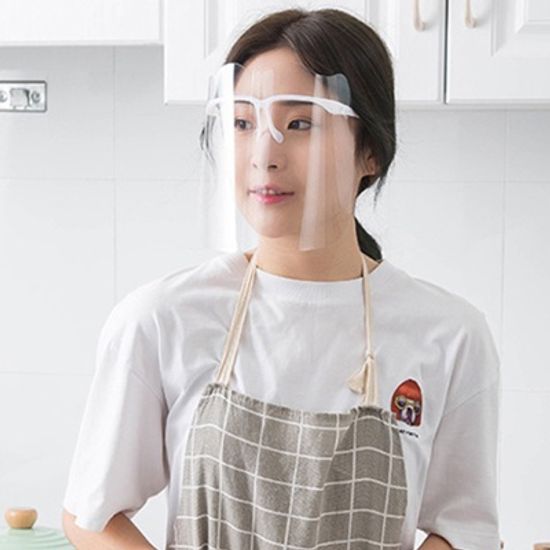 안면보호 안경 페이스 쉴드/안경테1개+필름5개