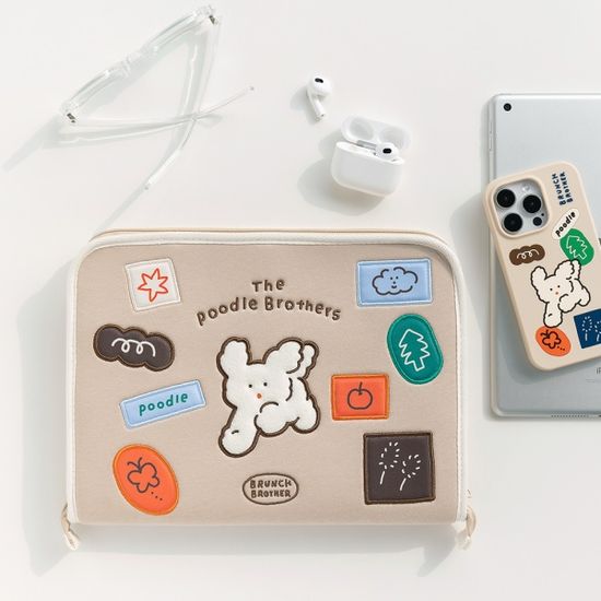Brunch Brother 11형 푸들 오픈 아이패드 파우치
