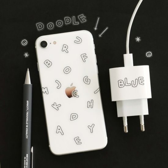 아이코닉 플러피 알파벳 숫자 스티커팩