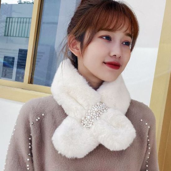 화사한 진주퍼 넥워머(WFG6O9Z)