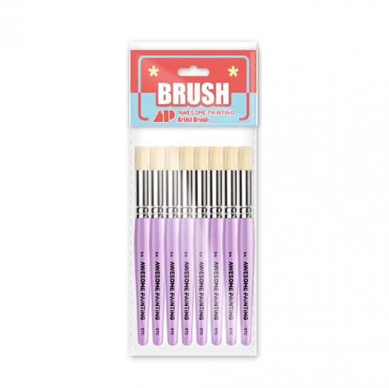 어썸페인팅 AP 스텐실 붓 STICK 4호 8개입