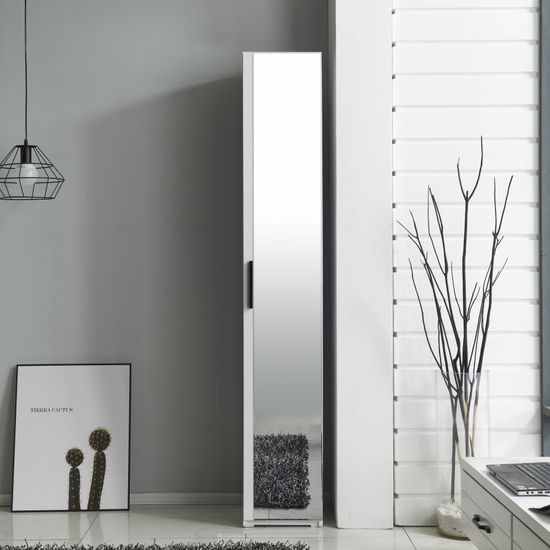 드레스룸 거울 행거옷장 장롱 30cm (광폭) P00000DM