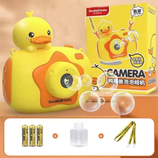 LED 베이비 덕 카메라 원터치 버블 머신 자동비눗방울