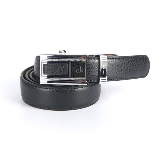 [디꾸보]클래식 체커 자동버클 남성가죽벨트 SS171