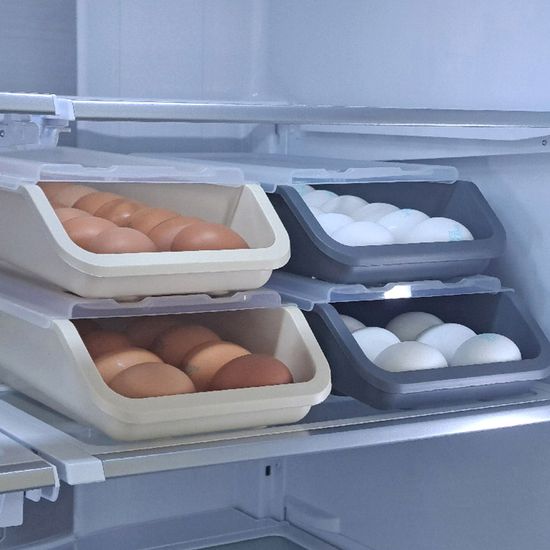 데이즈 자동 슬라이딩 계란트레이 1개+1개 날짜 표기