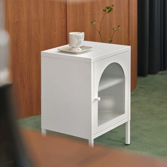 오젠 반타원 철제 협탁 3colors