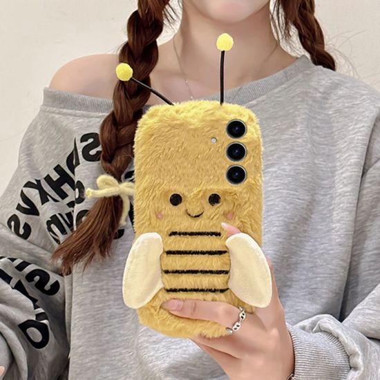 갤럭시S24 S23 A55 A35 A15 A54 귀여운 꿀벌 털케이스