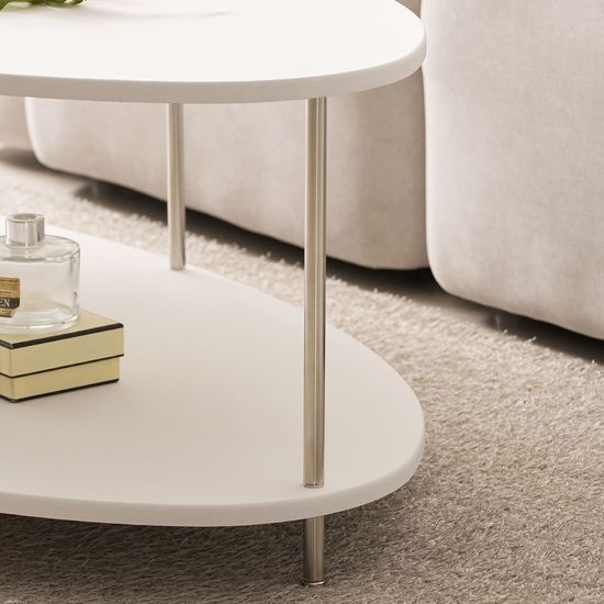 레브 타원 거실 소파 티 테이블 1200 (착불)