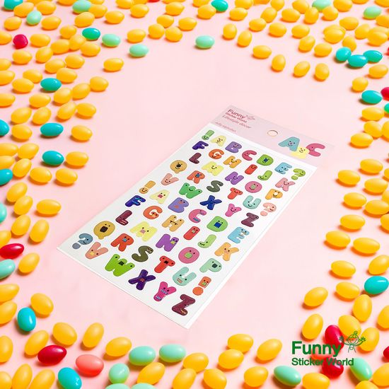 퍼니스티커 L406E 젤리 알파벳 에폭시 라이프스타일