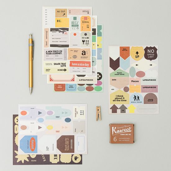 라이프앤피시스 빈티지 라벨 스티커 세트