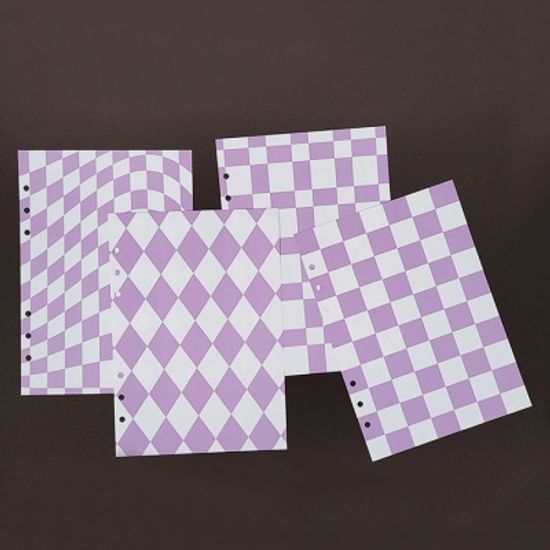 아이씨엘 6공 리필 속지 A5 체커보드 Checkerboard