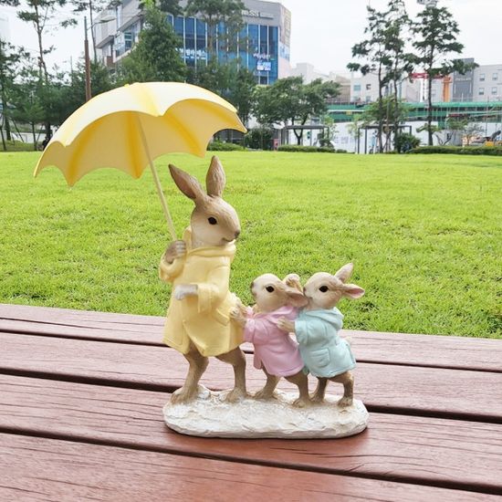 크림옐로 토끼 나들이 소풍