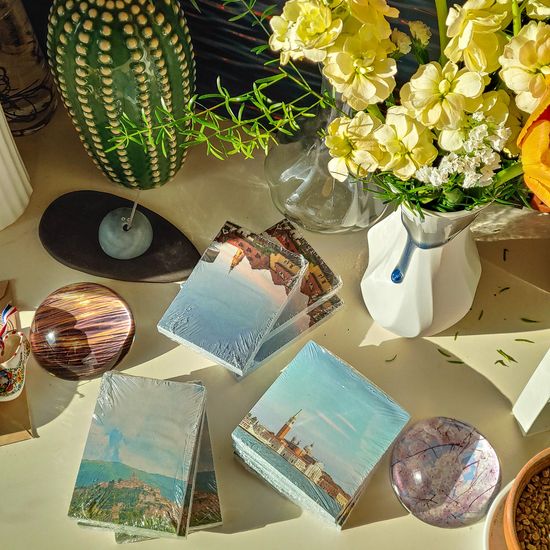 유럽 풍경 떡메모지 3종