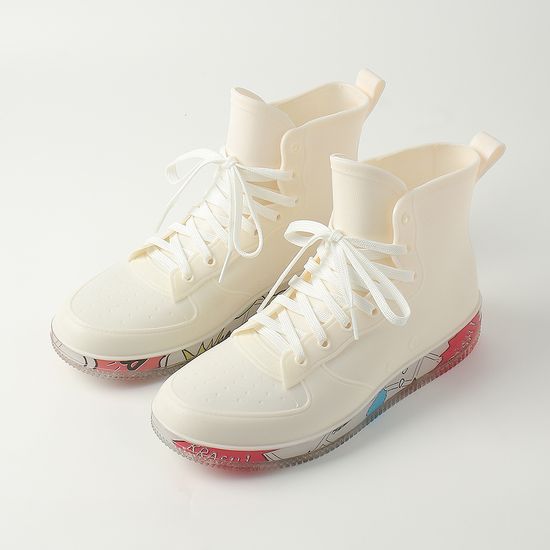 [아일렌]여성용 하이탑 운동화 레인부츠(245mm) (화이