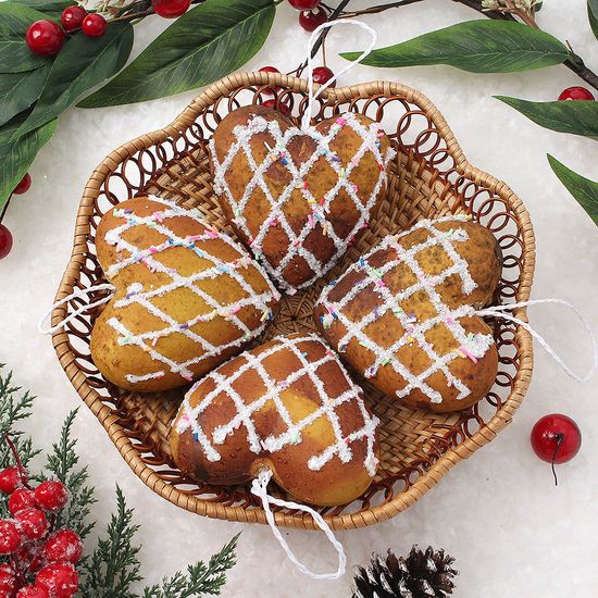 [도토로]쿠키마을 오너먼트 4p(하트도넛)