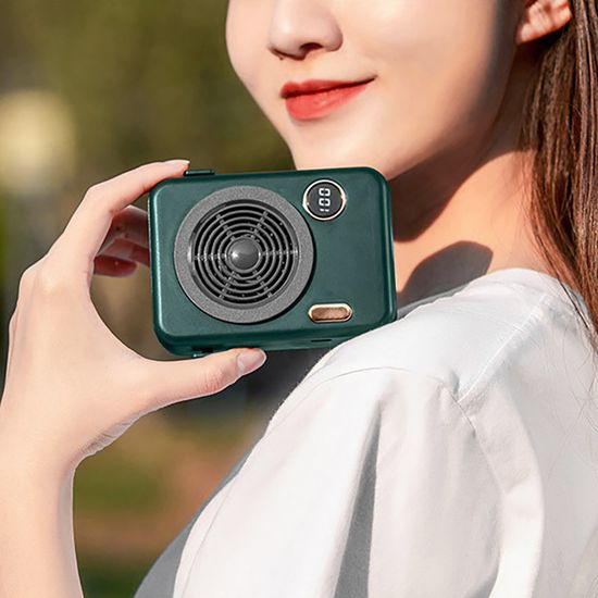 [브리즈홈]레트로감성 USB 휴대용 미니 선풍기