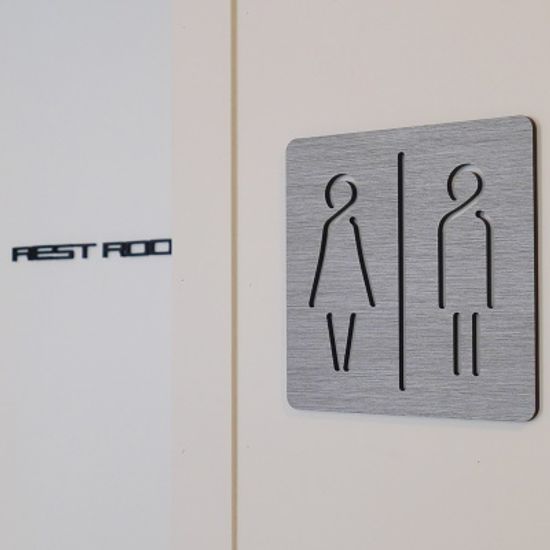 아크릴 화장실 표지판 5종 택1 문패 간판 안내판 사인