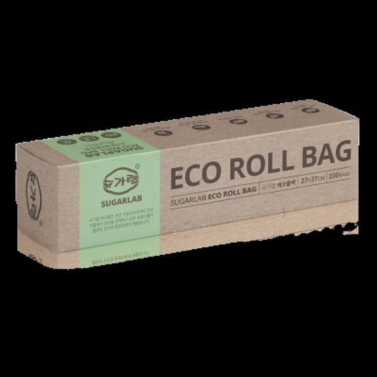 슈가랩 에코롤백(중) 200매 27x37cm 위생봉투 비닐