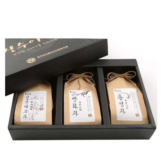 흙사랑 한방차 선물세트 쌍화차 총명차 십전대보차