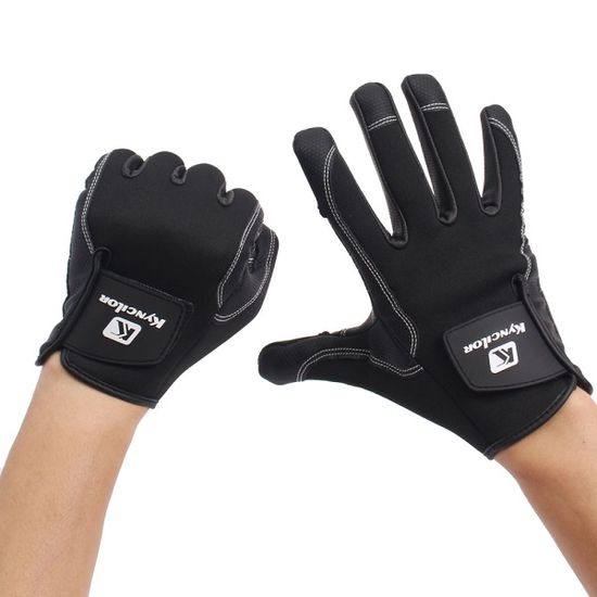 스피드 2컷 오픈형 낚시 장갑(L) (블랙) 논슬립장갑