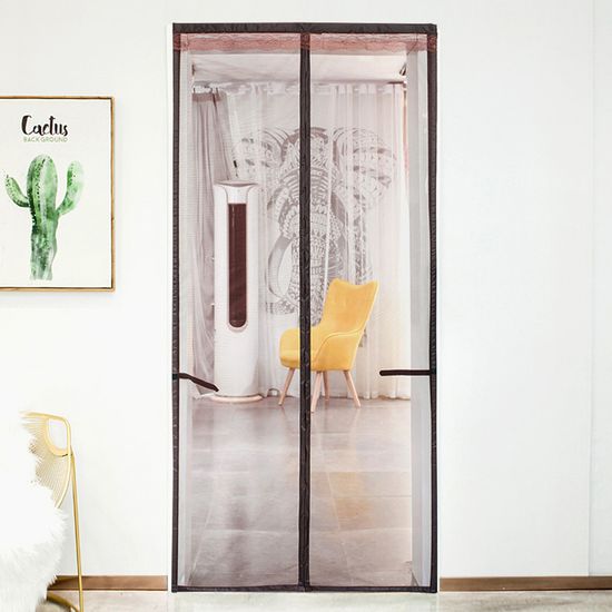 라이프업 심플 문 모기장(90x200cm) (브라운)