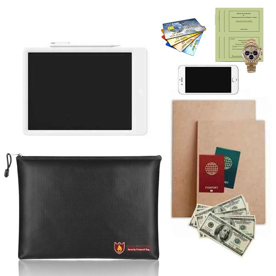 방수 내화 안전 가방 배터리 문서 돈 화재보호 파우치