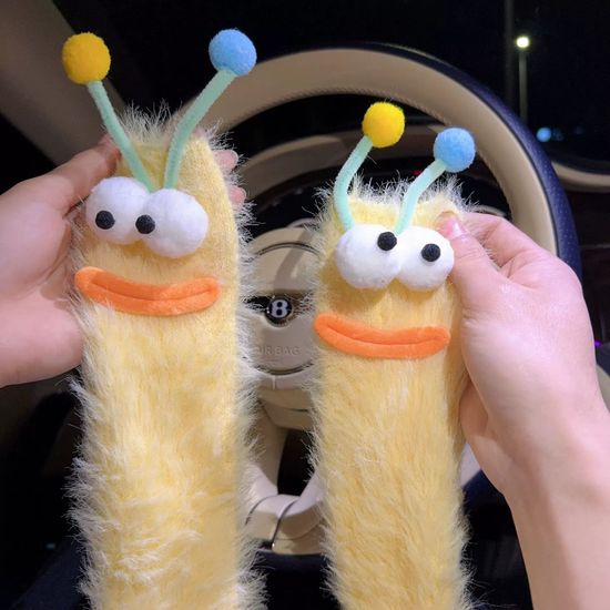 잔디 애벌레 수면양말 두꺼운 캐릭터 양말 삭스 선물