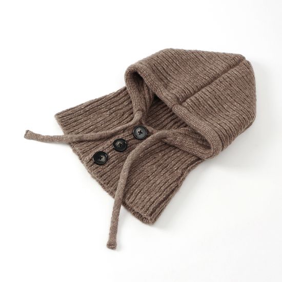 [아일렌]뉴윈터 니트 후드 넥워머(브라운)