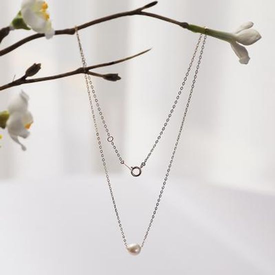 제이로렌 02G0159 14K 골드 담수진주 목걸이