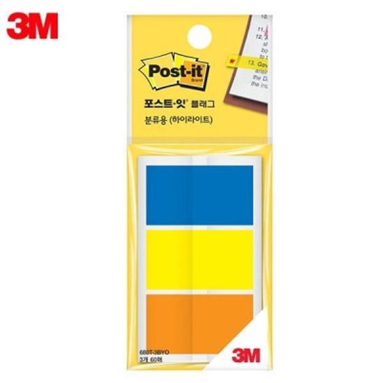3M 포스트잇 하이라이트 플래그 680T-3BYO [00031616]