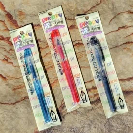 플래티넘 프레피 만년필 0.2mm EF촉+카트리지(2본입)