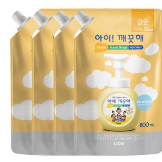 아이깨끗해 폼 핸드솝 600ml 리필 4묶음(WD42A5E)