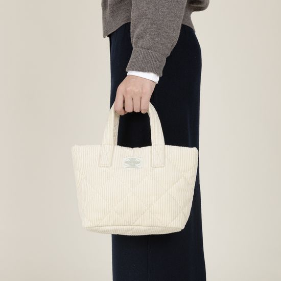 컴피코지 코듀로이 미니 토트백