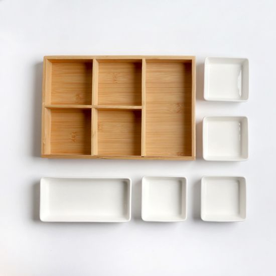 뉴보먼 우드 트레이 나눔접시 플레이트 세트 E타입