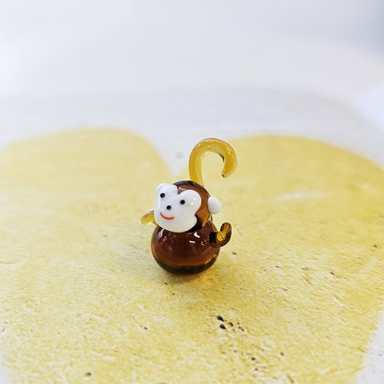 유리 미니어쳐 십이지 띠 동물 원숭이