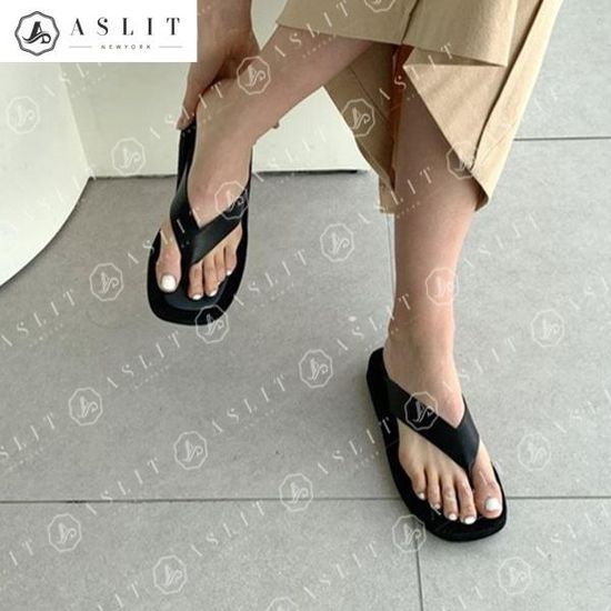 [애슬릿]데일리 캐주얼 스웨이드 굽 여름 쪼리 슬리퍼