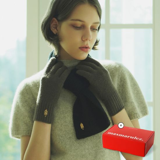 [선물포장]세트구성 Msrz 팬던트 머플러+장갑