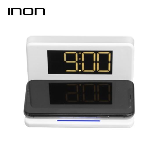 LED조명 알람시계 고속 무선충전기 IN-WC310
