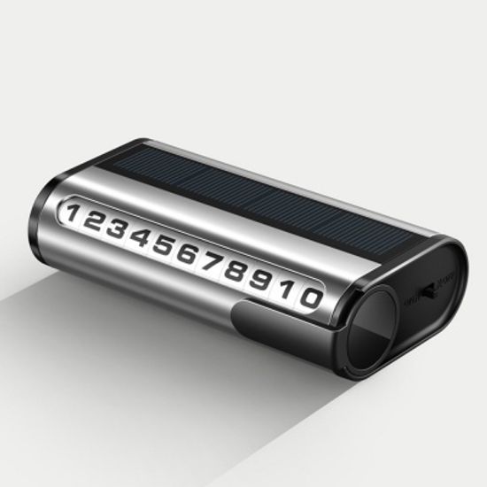 LED 태양광 충전식 야광 주차 연락처 자동차 번호판