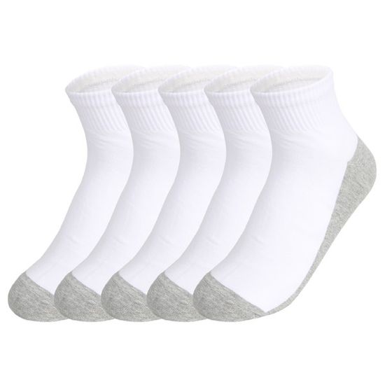 [쿠비카]언더 배색 남성 단목 양말 5족 CM-S404