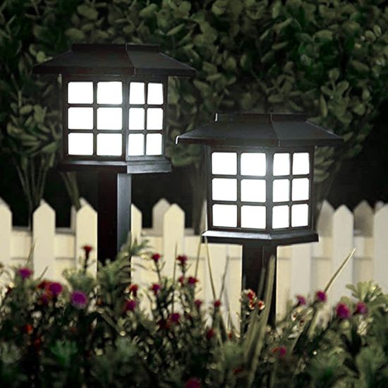 [솔라가든] LED 태양광 정원등 2p세트 H-4(백색) 잔디